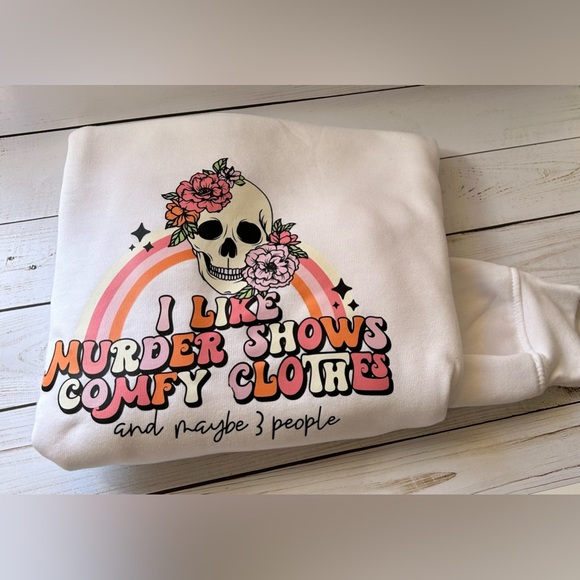 Super soft, murder shows / comfy clothes crew neck - Picture 1 of 2